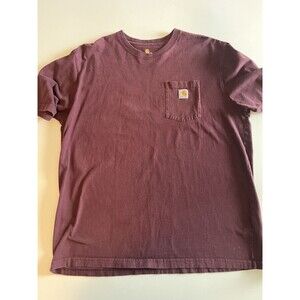 Men’s Carhartt Burgundy Original Fit XL Short Sleeve Shirt Casual Work